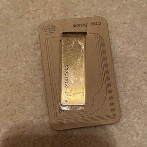 Mud Pie Gold Money Clip with Thousand Three Engraving